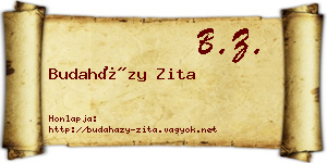 Budaházy Zita névjegykártya